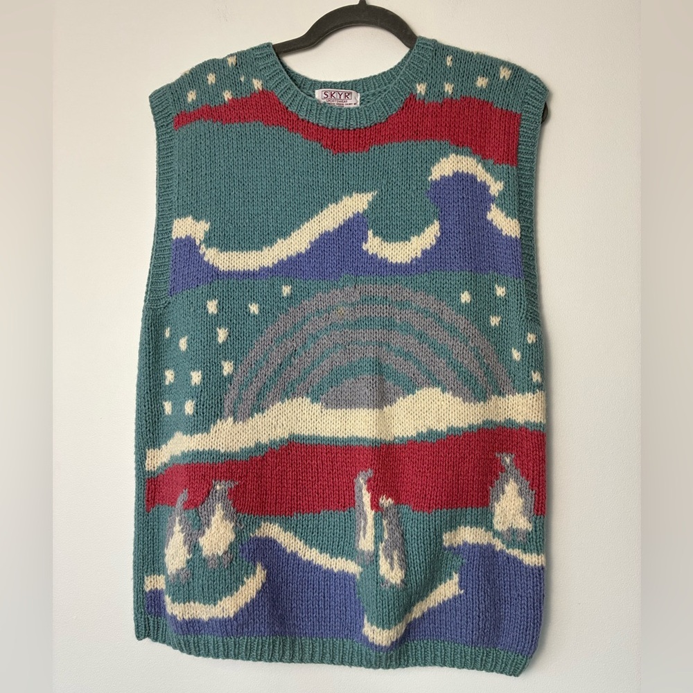 Vintage SKYR Sportswear Shetland Wool Sweater Vest